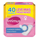 Protetor Diário Intimus Sem Perfume 40 Unidades