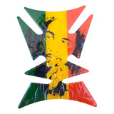 Protetor Do Tanque Moto Adesivo Resinado Tankpad Bob Marley