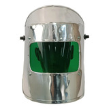 Protetor Facial Aluminizado Com Visor Verde Para Fundição