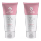 Protetor Facial Anasol Fps 70 Clareador Toque Seco Kit C 2