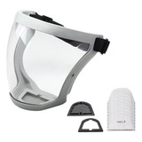 Protetor Facial Mascara Face Shield Transparente Cor Cinza