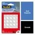 Protetor Gota Anti Impacto 3m Scotch Redondo Grande 16 Pcs Proteção Móveis Parede Porta Batida