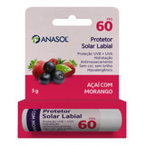 Protetor Labial Fps 60 Açaí C Morango Anasol Multifunção 5g