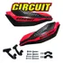 Protetor Mão Nxr 150 Bros Mix Circuit Dakar Carbono Vermelho
