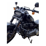 Protetor Motor Wild Style Preto Fosco Fat Bob 2018 2024 107