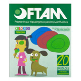 Protetor Ocular Colorido Pequeno Oftam Caixa 20 Unidades