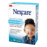 Protetor Ocular Nexcare Infantil Remoção Suave 10 Unidades