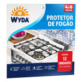 Protetor Para Fogão De Alumínio 4 E 6 Bocas Com 12 Und Wyda