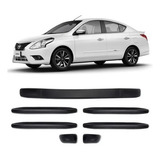 Protetor Parachoque Versa Sedan Universal Borrachão 7 Peças