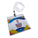 Protetor Pvc P cracha Hor 8x11 Cordão Poliester Jacare C 100