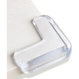 Protetor Quina Móveis Vidro Cantoneira Silicone Bebê 8 Und