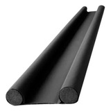 Protetor Rolinho Rolo Veda Porta Ajustável 90cm Impermeável Cor Preto Liso