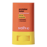 Protetor Solar Bastão Fps 60 Sallve 15g