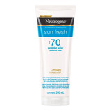 Protetor Solar Corporal Neutrogena Sun Fresh Fps 70 200ml