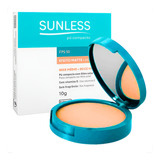 Protetor Solar Facial Em Pó Compacto Sunless Fps50 Com Cor