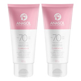 Protetor Solar Facial Fps 70 2un Anasol Antissinais