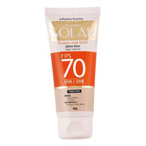 Protetor Solar Facial Fps 70 Toque Seco Cor De Base Natural
