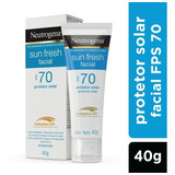 Protetor Solar Facial Fps70 Sun Fresh 40g Neutrogena Lavanda