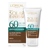 Protetor Solar Facial L oréal Paris Solar Expertise Antioleosidade Fps60 Cor Negra 40g