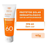 Protetor Solar Facial Sem Cor Actine Fps60 40g