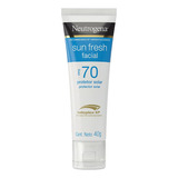 Protetor Solar Facial Sun Fresh Fps 70 40g Neutrogena