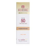 Protetor Solar Gel Creme Color Fps 50 Nude Bronze Heliocare Max Defense Caixa 50g