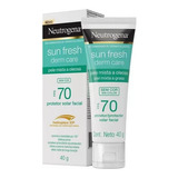 Protetor Solar Neutrogena Sun Fresh Derm Care Fps 70 40g