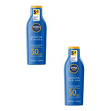 Protetor Solar Nivea Sun Fps50 200ml Corporal 2 Unidades