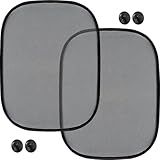 Protetor Solar Para Carro Com Ventosas- Kit Com 2 Unidades- Proteção UV Para Bebês E Crianças- Dobrável E Fácil De Instalar