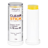 Protetor Solar Pinkcheeks Clear Stick Transparente Fps 70