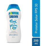 Protetor Solar Sundown Praia E Piscina Fps 30 200ml Johnsons
