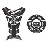 Protetor Tankpad Tanque Bocal 3d Resinado Yamaha R1 Preto