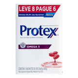 Protex Sabão Em Barra Antibacteriano Ômega 3 8 Kit De 85g Pacote