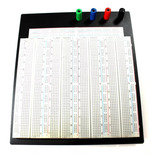 Protoboard 3220 Pontos Com Base Metálica E Bornes Breadboard