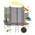 Protoys Cama Elástica 244 Cm 160cm Trampolim Colorido