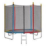 Protoys Cama Elástica 244x60cm Trampolim Colorido