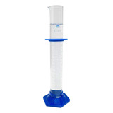 Proveta De Vidro 1000ml Com Base Plástica Pp Anel Graduada