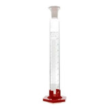Proveta De Vidro 100ml Base De Plastico E Tampa De Plástico