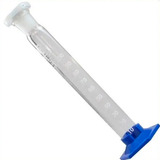 Proveta De Vidro 100ml Base De Plástico Tampa Plástico