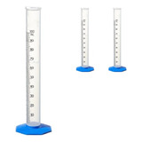 Proveta Graduada Base Poli 100ml Caixa Com 3 Unidades