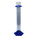 Proveta Graduada Cap 250ml Base Sextavada Plástica Pp Vidro