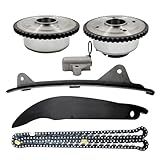 Proxlex Kit De Corrente De Distribuição Com 2 Peças De Roda Dentada VVT De Admissão E Escape Compatível Com Hyundai Elantra Kia Soul Kona Forte Tucson Sportage 2 0L 2015 2020 Substitui 24370 2E010