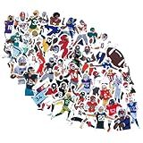 Prstincol 100 Adesivos Esportivos De Futebol Americano Garrafa De água Laptop Adesivos De Vinil Para Meninos Adolescentes Adultos Crianças Meninas Fãs De Futebol