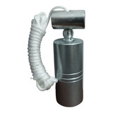 Prumo Cilíndrico Metal C Boia De Alumínio Profissional 1kg