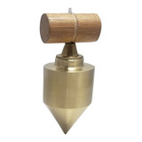 Prumo De Centro Metal Amarelo Emava 550g Com 7m De Cordao