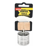 Prumo De Metal De Parede Com Apoio De Madeira 400g Fertak