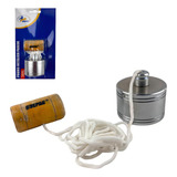 Prumo Para Pedreiro Obra Parede Metal Madeira 500g Guepar