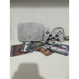 Ps1 Psone Baby Sony 5 Jogos De Brinde