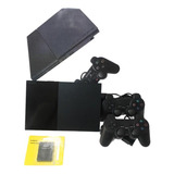 Ps2 Slim Console Na Caixa 2 Controles Memory Card Revisado