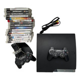 Ps3 Playstation 3 Slim Hd 150 Gb C 25 Jogos E 21 Demos Baixados Cabo Hdmi Brinde Headset Bluetooth E Base De Carregamento Atenção Online Só No Cabo